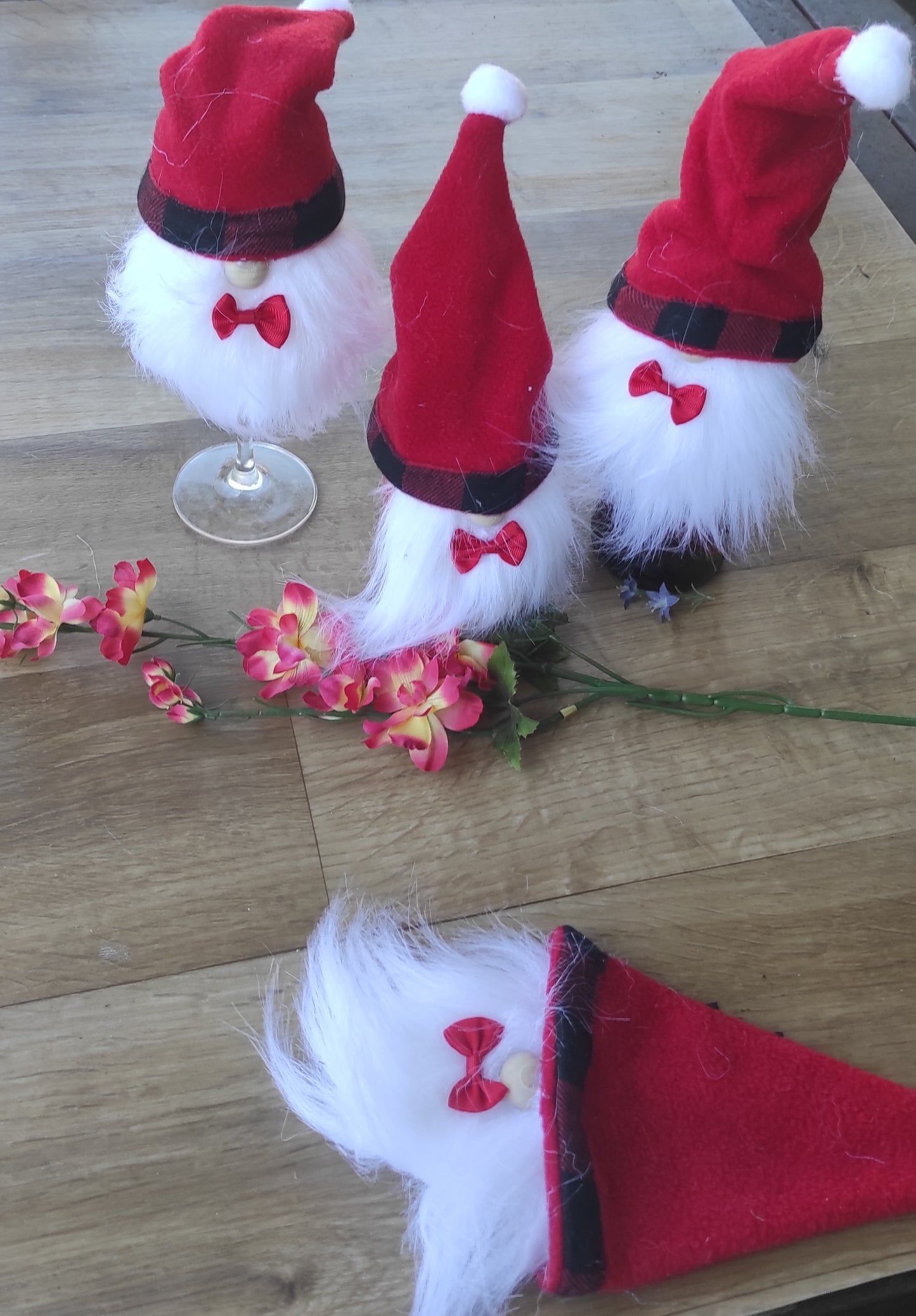 Gnome wine bottle toppers
