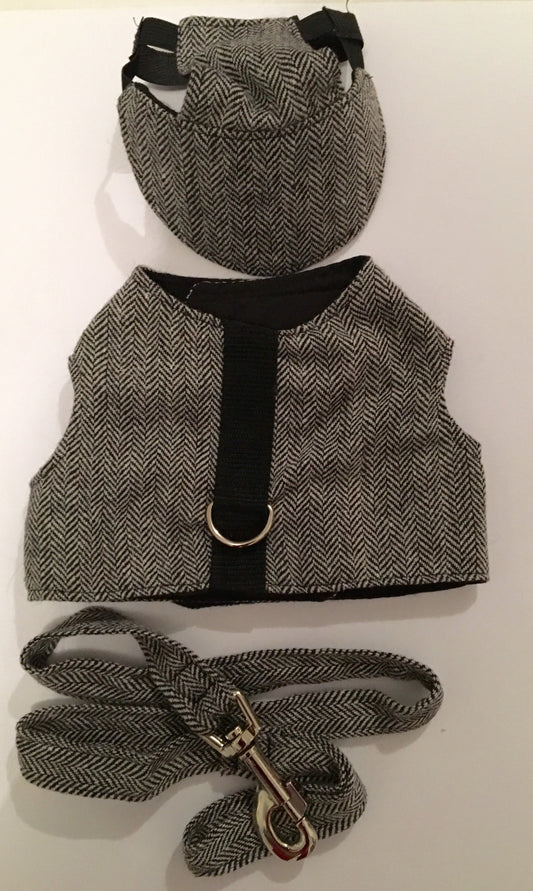 Herringbone Harness, Hat & Lead set